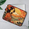 Abstract Sunset 2-Sided Print Mac Book Pro 14" Sleeve - Great Wave Laptop Sleeve - Japanese Mac Book Sleeve view 3