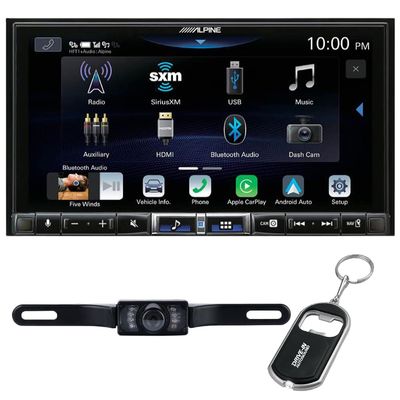Alpine ILX-507 7" Multimedia Receiver (Doesn't Play Disc) with CarPlay/Android Auto and License Plate Camera