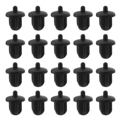 The Lord of the Tools 20Pcs 6.35mm Silicone Anti Dust Plugs Socket Dust Cover Anti Dust Jack Plug Stopper Cap Accessories for Amplifier DVD Karaoke Black