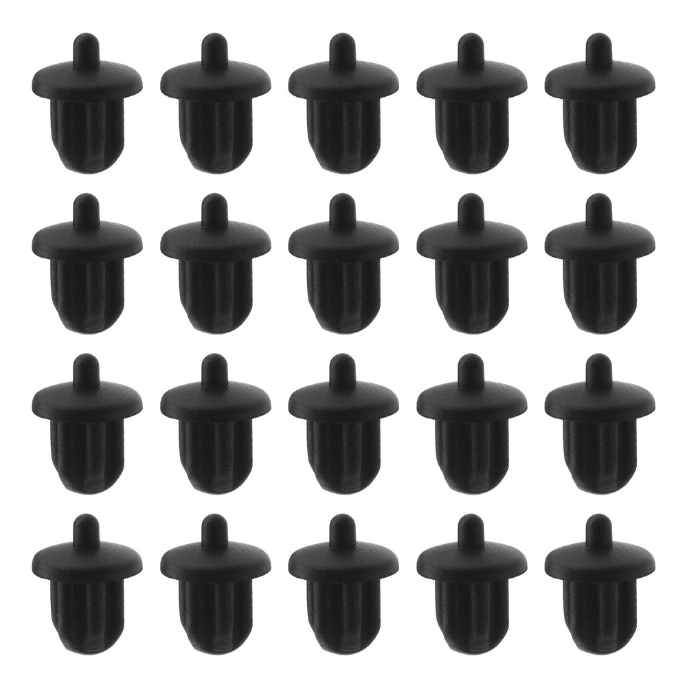 The Lord of the Tools 20Pcs 6.35mm Silicone Anti Dust Plugs Socket Dust Cover Anti Dust Jack Plug Stopper Cap Accessories for Amplifier DVD Karaoke Black