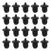 The Lord of the Tools 20Pcs 6.35mm Silicone Anti Dust Plugs Socket Dust Cover Anti Dust Jack Plug Stopper Cap Accessories for Amplifier DVD Karaoke Black view 1
