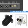 The Lord of the Tools 20Pcs 6.35mm Silicone Anti Dust Plugs Socket Dust Cover Anti Dust Jack Plug Stopper Cap Accessories for Amplifier DVD Karaoke Black view 2