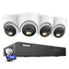 ANNKE AH500 3K AI PoE Security Camera System with Human/Vehicle Detection, 4 PCS IP67 Outdoor Cams with Smart Dual Light, 2.8mm Lens, Color Night Vision, 120 dB WDR, Built in Mic, 2TB Hard Drive view 1