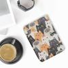 kwmobile Case Compatible with Amazon Kindle (2022/2024) Case - eReader Cover - Cats Orange/Black/White view 2