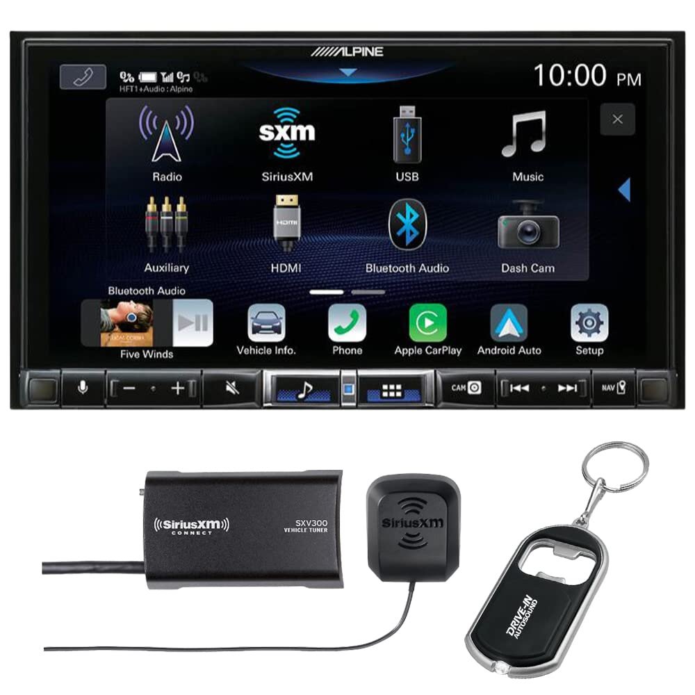 Alpine ILX-507 7" Multimedia Receiver (Doesn't Play Disc) with CarPlay/Android Auto and SiriusXM Tuner