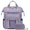 LOVEVOOK Extra Large Backpack for Women, 18 Inch Travel Laptop Backpack with USB Charging Port, Teacher Doctor Nurse Work Bags, College Computer Backpack Purse, Wide Open Carry On Travel Bag, Purple view 1