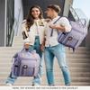 LOVEVOOK Extra Large Backpack for Women, 18 Inch Travel Laptop Backpack with USB Charging Port, Teacher Doctor Nurse Work Bags, College Computer Backpack Purse, Wide Open Carry On Travel Bag, Purple view 2