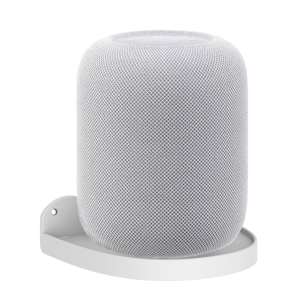 Aokicase For Apple Homepod 1/2 Holder, Apple Homepod 1/2 Wall Mount Stand Accessory with Integrated Cable Management, Smart Home Speaker Accessory Rack (White, JT01) 2PSC