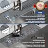 BFONS XL Silicone Faucet Handle Drip Catcher Tray, Gray, 18.1in x 5.7in x 0.79in view 4
