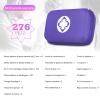 276PCS Compact Small First Aid Kits for Home Businesses Urgent Essential Mini First Aid Kit Travel Size Car Emergency Supplies Kit for Hiking Boating Skating, Purple AMORNING view 2
