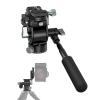 SmallRig Video Head for Vertical/Horizontal Shooting, Tripod Pan Tilt Fluid Head with Telescopic Handle and Switchable QR Plate for Arca, Max Load 5kg / 11Ibs for Camcorder, Mirrorless, DSLR - 4104 view 1