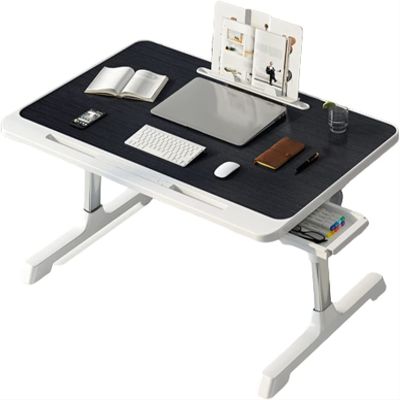 TATSEN Laptop Bed Table Adjustable Laptop Bed Desk Foldable Computer Table Portable Tray Bed Desk for Writing Reading Eating Breakfast Laptop Desk