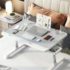 TATSEN Laptop Bed Table Adjustable Laptop Bed Desk Foldable Computer Table Portable Tray Bed Desk for Writing Reading Eating Breakfast Laptop Desk view 2