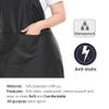 PERFEHAIR Waterproof Hair Dyeing Apron with Pockets for Men & Women - Salon Hairdresser and Barber Protective Apron with PU Coating - Ideal for Haircuts, Styling, Coloring view 3