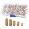 300Pcs M3 Brass Standoffs Motherboard Standoffs&Screws&Nuts Kit, Hex Male-Female Brass Spacer Standoffs, Laptop Screws for DIY Computer Build, Circuit Board etc. view 1