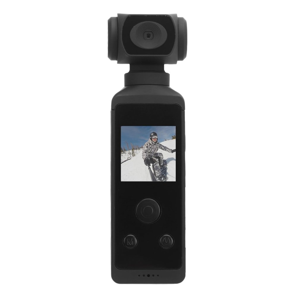 Action Camera, 16MP 30FPS Handheld Camcorder, Anti Shaking Diving Camera with 1.3in HD LCD Screen, Microphone, Clip Bracket, 30M Case