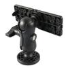 FSFY 360 Degree Adjustable Fish Finder Mounting Brackets, Black Watercraft Fishing Finder Bracket Mount Plate, Fish Depth Finder Mount Bracket Accessories for Most of Ships view 4