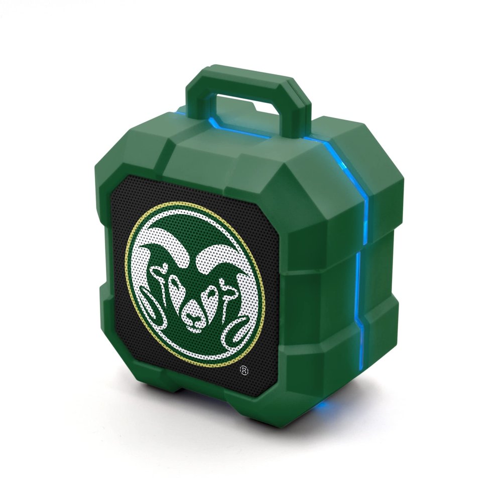 SOAR NCAA Shockbox LED Wireless Bluetooth Speaker, Colorado State Rams