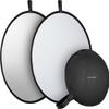32" Silver and White Collapsible Light Reflector view 1