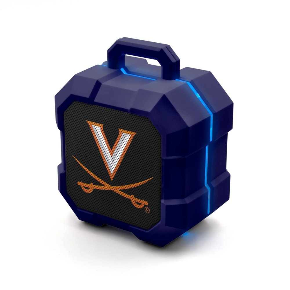 SOAR NCAA Shockbox LED Wireless Bluetooth Speaker, Virginia Cavaliers