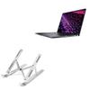 BoxWave Stand and Mount Compatible with Dell Latitude 9430 - Compact QuickSwitch Stand, Portable Multi Angle Viewing Foldable Riser - Metallic Silver view 1