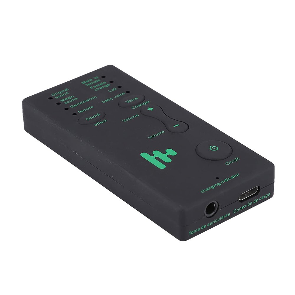Ghostface Voice Changer, Scream Voice Changer Microphone Voice Changer for Phone Calls, Portable Mini 300MA 3.7VLive Broadcast Sound Card for Mobile Phone