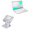 BoxWave Stand and Mount Compatible with AORUS AERO 16 OLED (2023) - Executive VersaView Laptop Stand, Ergonomic Adjustable Viewing Angle Metallic Riser - Metallic Silver view 1