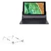 BoxWave Stand and Mount Compatible with Acer Chromebook Tab 510 (D652N) - Pocket Aluminum Stand 3-in-1, Portable Multi Angle Viewing Riser - Metallic Silver view 1