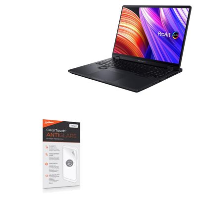 BoxWave Screen Protector Compatible with ASUS ProArt Studiobook 16 (H7604) - ClearTouch Anti-Glare (2-Pack), Anti-Fingerprint Matte Film Skin