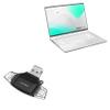 BoxWave Smart Gadget Compatible with AORUS AERO 16 OLED (2023) - AllReader SD Card Reader, microSD Card Reader SD Compact USB - Jet Black view 1
