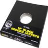 (50) 10" Record Jackets - Black (Glossy Finish) - with Hole #10JWBKHH view 2