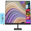 HP P27 G5 27" FHD IPS Monitor with 5ms Response Time, Anti Glare, Flicker Free, Displayport, VESA Mount (100 x 100mm), HDMI & DKZ Hub, Black Color (64X69AA#ABA) view 1