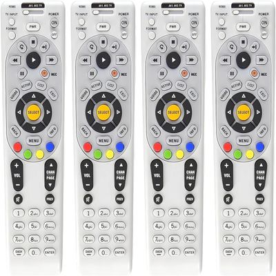 4 Pack Buck AT&T DirecTV RC66RX IR/RF Universal Programmable Remote Control  DirecTV Remote Control Replacement for R16, R22, H21, H22, H23, H24, HR21, HR22, HR23, HR24, HR34, and C31 Receiver