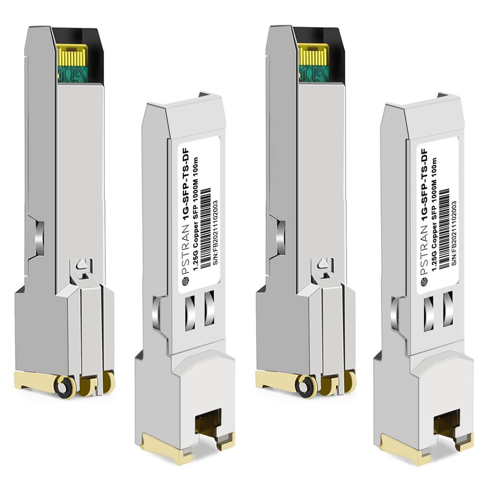 OPSTRAN 1000BASE-T SFP RJ45 Copper Transceiver Module Compatible with Dell Force10 GP-SFP2-1T SFP-1G-T 310-7225 407-BBOS 100m Cat5e/6 4 Pack