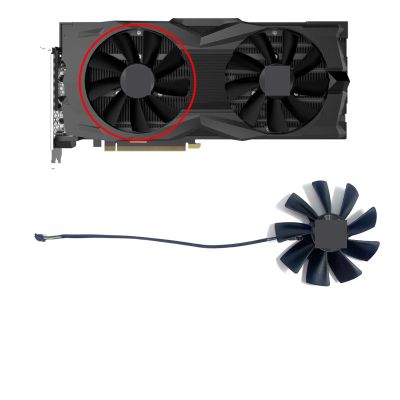 REMSEY Cooling Fan 100MM GAA8S2U 4PIN RTX 2080 Super GPU Fan Compatible for ZOTAC Gaming RTX 2080 Super AMP ZT-T20820D-10P Video Card Fans Kindly (Color : A)