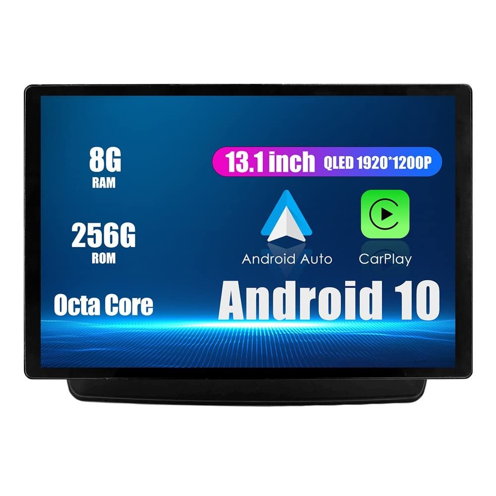 ZERTRAN Android Radio 13.1" Car Stereo Autoradio Navigation Headunit Multimedia Player GPS Touchscreen RDS DSP BT WiFi Carplay Replacement for Isuzu D-Max 2020, if Applicable