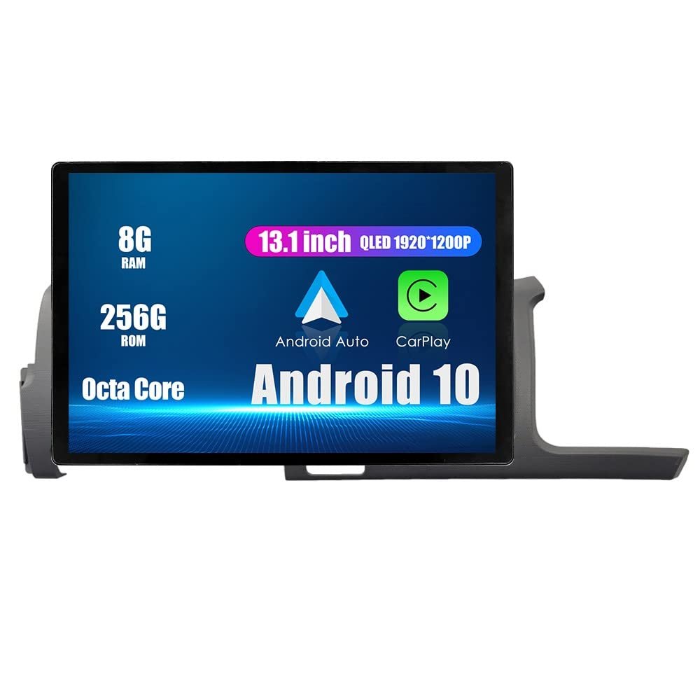 ZERTRAN Android Radio 13.1" Car Stereo Autoradio Navigation Headunit Multimedia Player GPS Touchscreen RDS DSP BT WiFi Carplay Replacement for Toyota Hiace 2010-2018, if Applicable