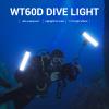 Godox WT60D Underwater LED Tube Light,Max 70W,CRI 96+ TLCl 96+,CCT 5600K300K,13 FX Effects,APP Control,0%~100% Dimmable lP68/40m Dive Depth LED Video Light,for Vlogging,Scuba Diving,Snorkel,Surfing view 2