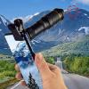 Multi Portable Cell Phone Camera Lens, 0. Ultra Wide Angle, 198 Degrees Fisheye Lens, Dual Adjustable Eyepiece System Camera Lens for Competition, Concerts, Travel, News view 4