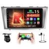 Qualcomm 8 Core Radio for Toyota Camry 2007-2011, [4+64G] Android 15 9-inch Touch Screen with CarPlay/6GHz WiFi/Bluetooth 5.0/1280 * 720P/DSP/EQ/FM/RDS/GPS/Android Auto view 1