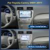 Qualcomm 8 Core Radio for Toyota Camry 2007-2011, [4+64G] Android 15 9-inch Touch Screen with CarPlay/6GHz WiFi/Bluetooth 5.0/1280 * 720P/DSP/EQ/FM/RDS/GPS/Android Auto view 3