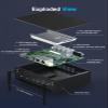 Baieyu Industrial PC with 8GB RAM DDR4 128GB SSD, Core i5-8260U, Fanless Mini PC Windows 11 Pro with 2  HD Ports, 2  RS232 COM, 2  RJ45 LAN Ports, 8  USB Fanless Industrial Computer WiFi & BT4.2 view 4