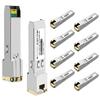 OPSTRAN 10/100/1000BASE-T SFP RJ45 Copper Transceiver Module Compatible with Mikrotik S-RJ01 100m Cat5e/6 10 Pack view 1