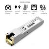 OPSTRAN 10/100/1000BASE-T SFP RJ45 Copper Transceiver Module Compatible with Mikrotik S-RJ01 100m Cat5e/6 10 Pack view 2