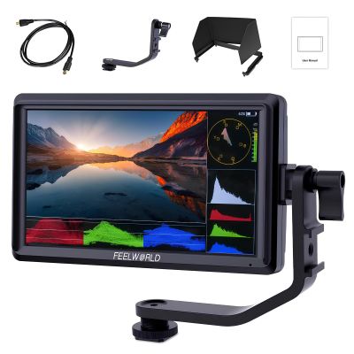 FEELWORLD FW568S 6 -Inch Sdi+Hdmi Interface Is Complete+Plug -in Map Map Transmission Power SupplyMulti-Camera Video Mixer Switcher with Touch Screen for Live Streaming