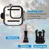Waterproof Housing Case for GoPro Hero11Black Mini,131ft/45M Diving Protective Housing Shell for Hero 11 Black Mini Action Camera Underwater Dive Case Shell with Mount & Thumbscrew view 2