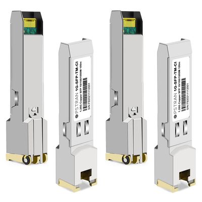 OPSTRAN 10/100/1000BASE-T SFP SGMII Copper Transceiver Module Compatible with Cisco GLC-TA RJ45 100m cat5e/6 4 Pack