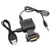 GXMRHWY VGA Male to HDMI Female Audio Video Adapter Converter Black view 1