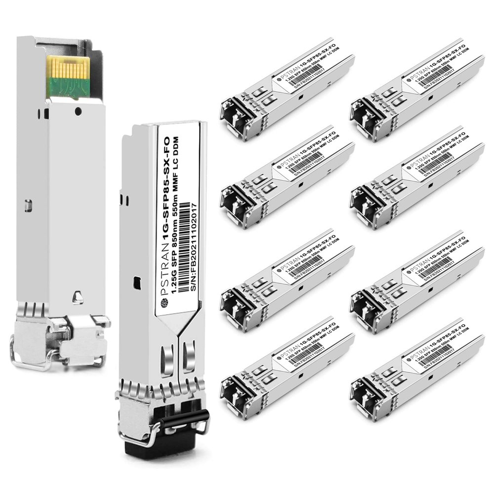 OPSTRAN 1000BASE-SX SFP Optical Transceiver Module Compatible with Fortinet FN-TRAN-SX FG-TRAN-SX FR-TRAN-SX 850nm 550m DDM Duplex LC MMF 10pcs/Pack