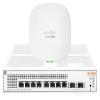 HPE Networking Instant On Switch 1930 8-Port PoE (JL681A) + AP25 WiFi 6 Access Point (R9B27A) Bundle | Smart-Managed | US Models view 1